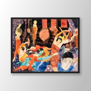 Charles Demuth Print - The Masque of the Red Death, Watercolor Art Print, Abstract Wall Art, Abstract Print, Demuth Poster, Demuth Wall Art