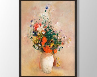 Odilon Redon 'Vase of Flowers' Art Print: Museum Exhibition Poster