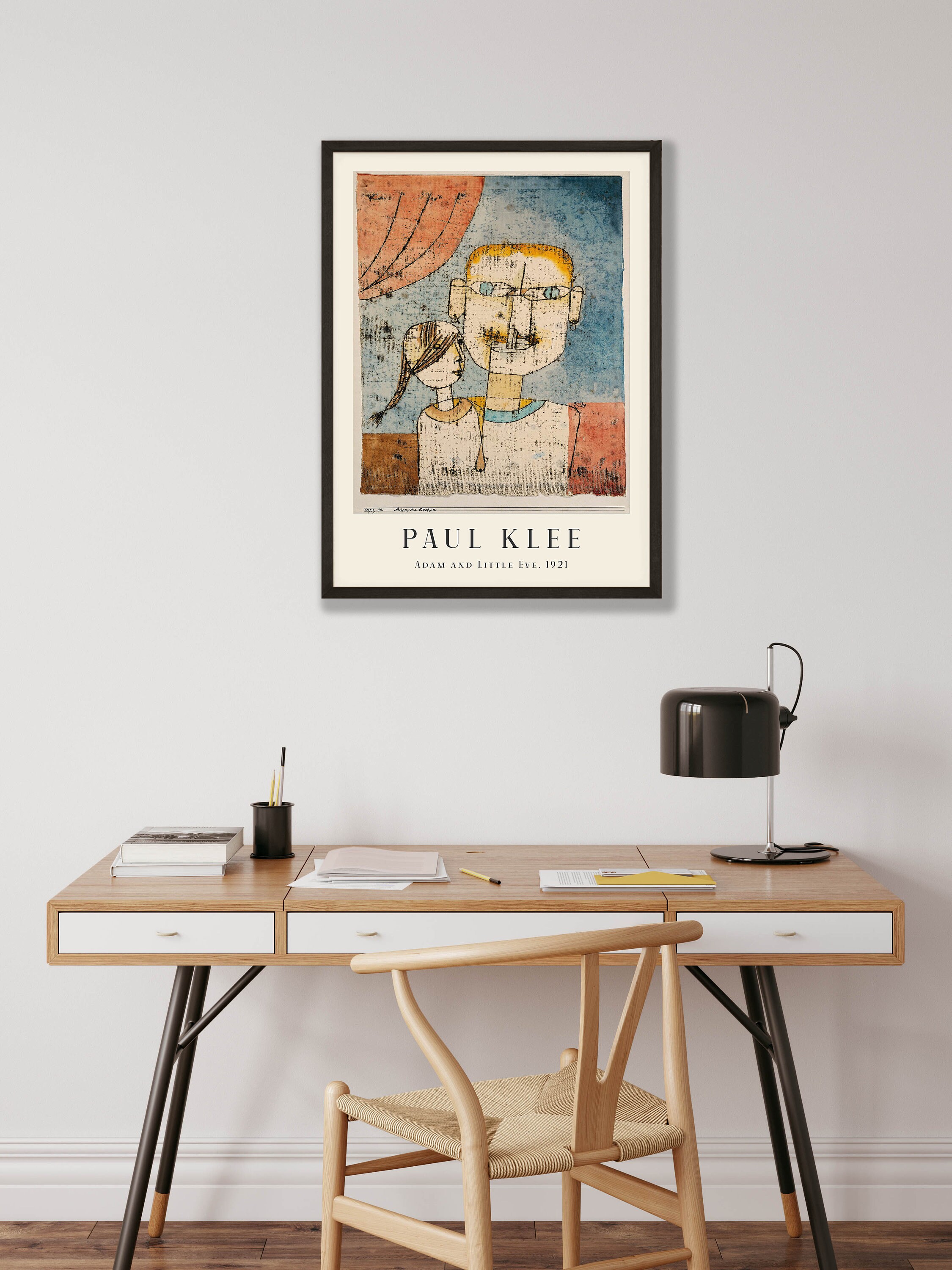 Paul Klee Art Print - Adam and Little Eve, Abstract Home Decor