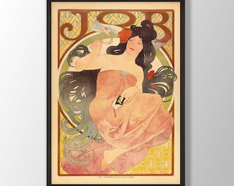 Póster Art Nouveau de Alphonse Mucha - Lámina de arte francés vintage