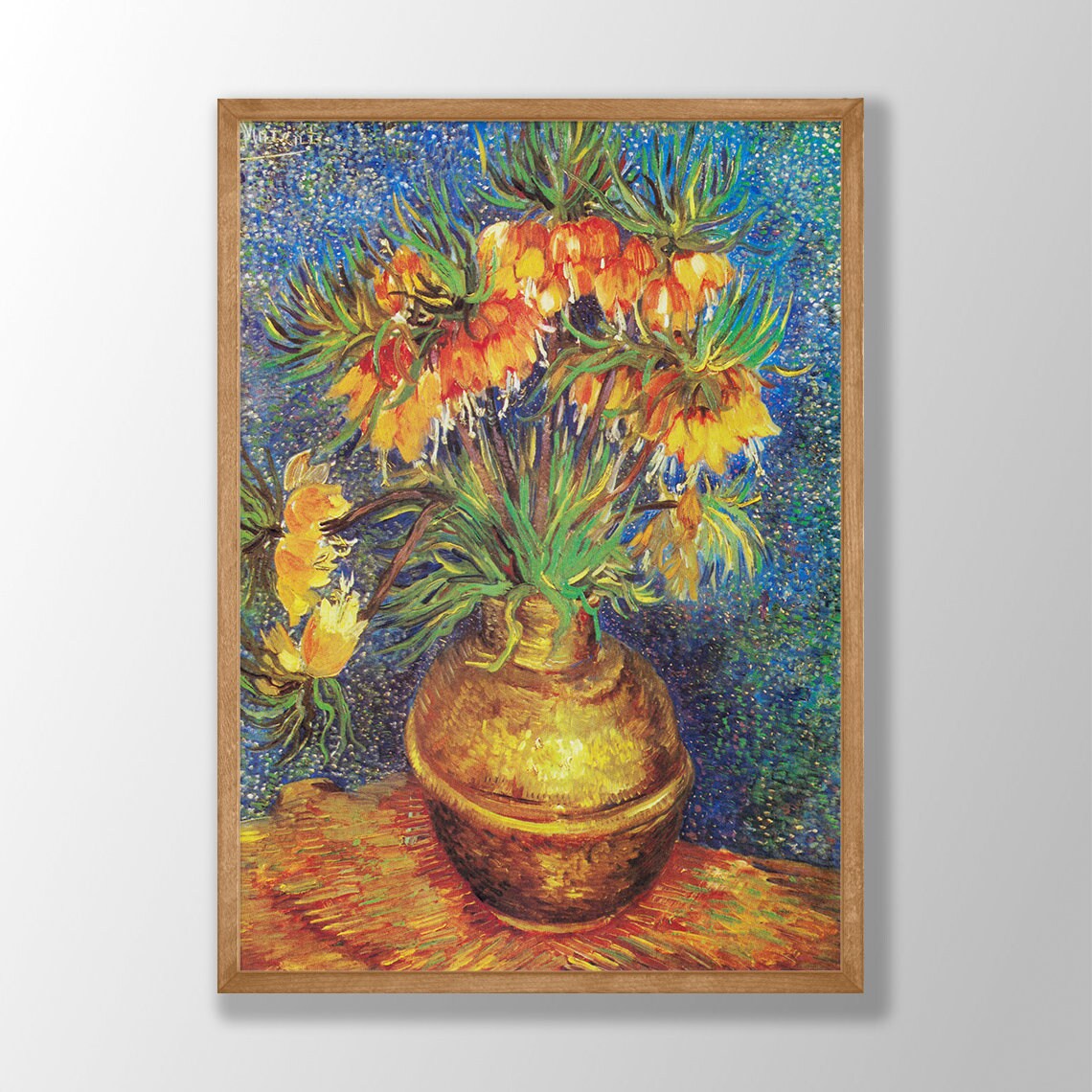 ゴッホの版画：銅の花瓶に入ったヒメヒオウギ - Etsy 日本