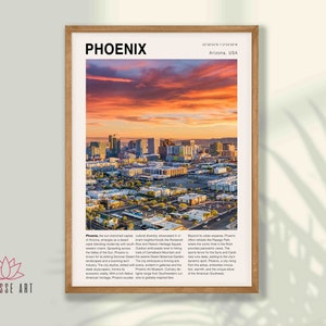 Phoenix City Print - Phoenix Wall Art, Travel Wall Art, Phoenix Poster, Phoenix Photo, Phoenix Wall Decor, Arizona Wall Art, City Poster