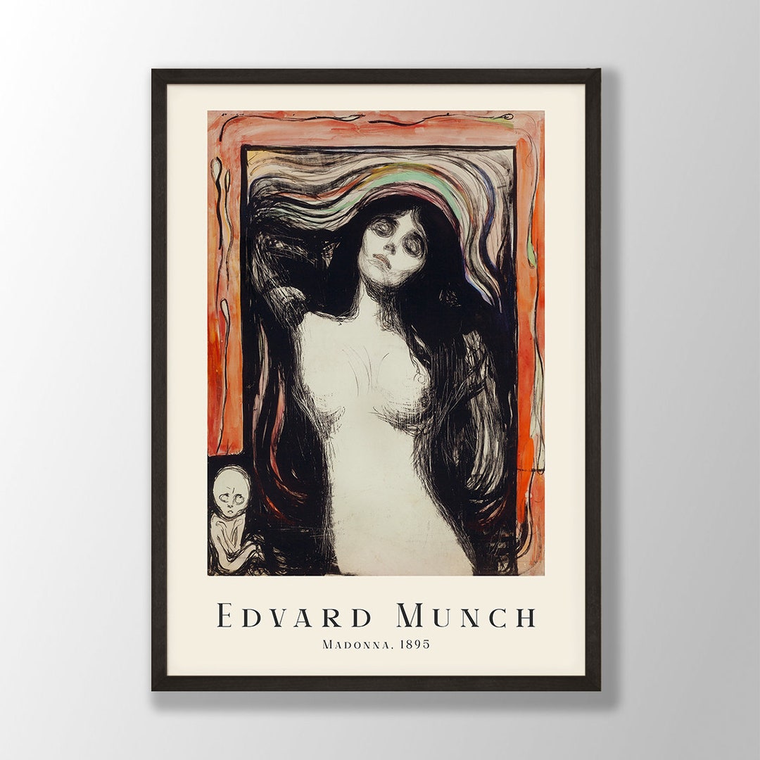 Edvard Munch Exhibition Poster The Brooch. Eva Mudocci Print -  Portugal