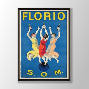 Florio (1911) by Leonetto Cappiello - Cappiello Poster, Vintage Print, Art Nouveau Poster, Vintage Advertisement, Retro Decor