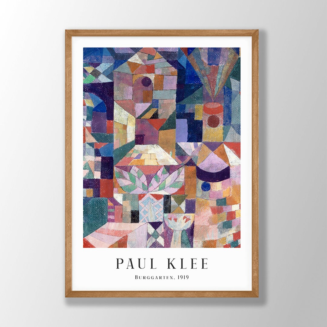 Paul Klee Print - Burggarten 1919, Abstract Wall Art, Paul