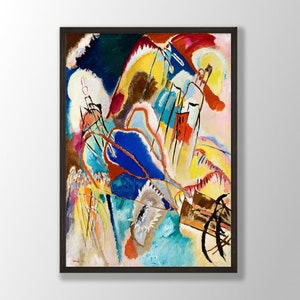 Wassily Kandinsky Art Print - Improvisation No.30 (1913) Kandinsky Wall Art, Kandinsky Exhibition, Abstract Wall Art, Museum Poster