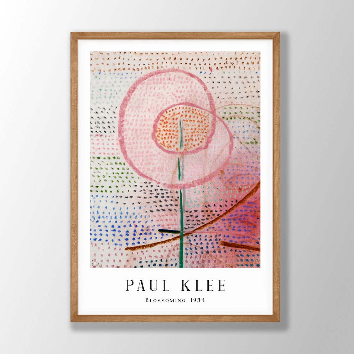 Paul Klee Art Print - Blossoming 1934, Paul Klee Prints, Paul Klee Wall Art, Klee Exhibition Prints, Flower Art Print, Modern Home Decor