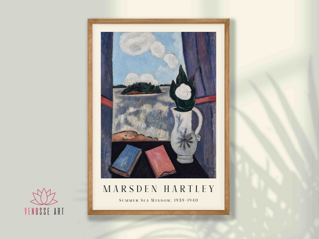 Marsden Hartley Art Print - Summer Sea Window, Marsden Hartley Poster ...