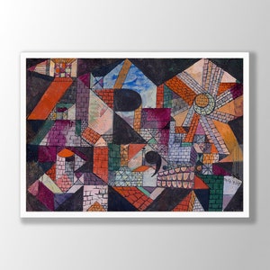 Paul Klee Kunstdruck - Paul Klee Poster, Bauernhaus Dekoration, Paul Klee Wandkunst, Abstrakter Druck, Paul Klee Ausstellung, Museumsdruck