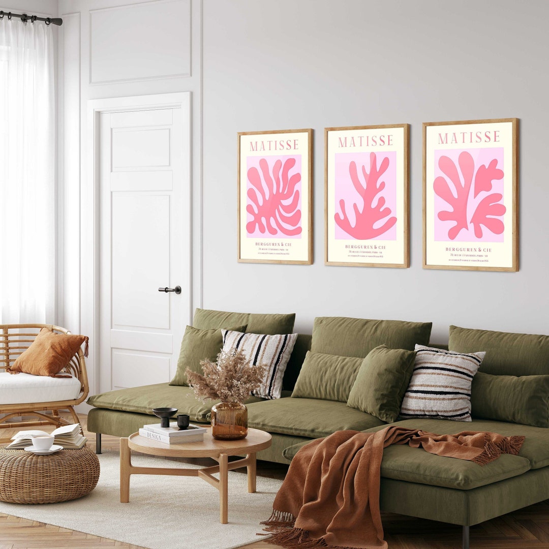 Pink Henri Matisse Art Prints Set of 3 - Matisse Poster, Gallery Wall ...