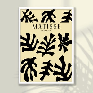 Neutral Matisse Art Print NO:2 - Neutral Wall Decor, Living Room Decor, Matisse Poster, Matisse Wall Art, Matisse Exhibition Poster