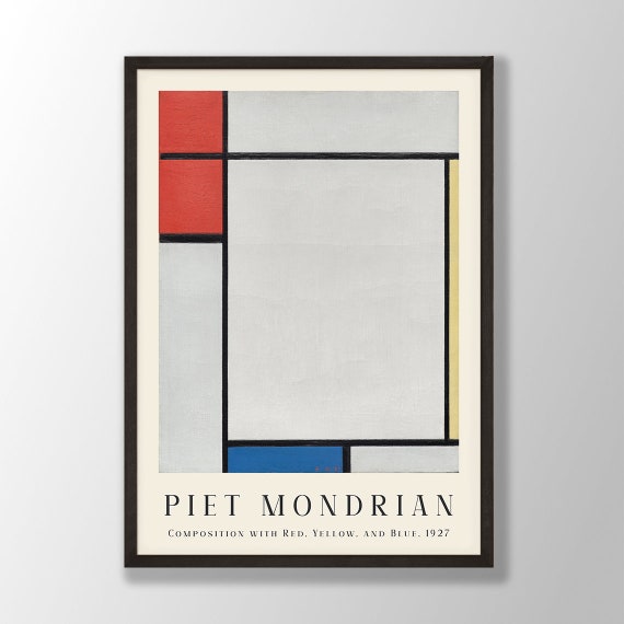 Piet Mondrian Art Print Composition No:3 Piet Mondrian - Etsy 日本