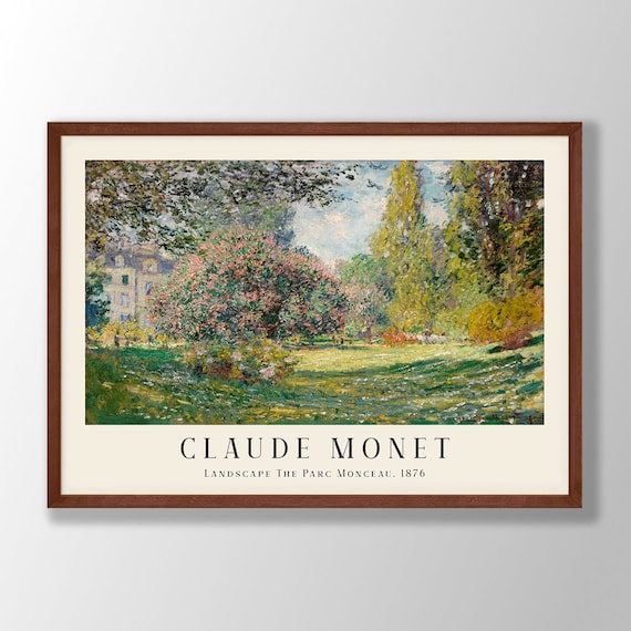 プリントアート モネ モンソー公園 額付インテリア 絵画（Amazon