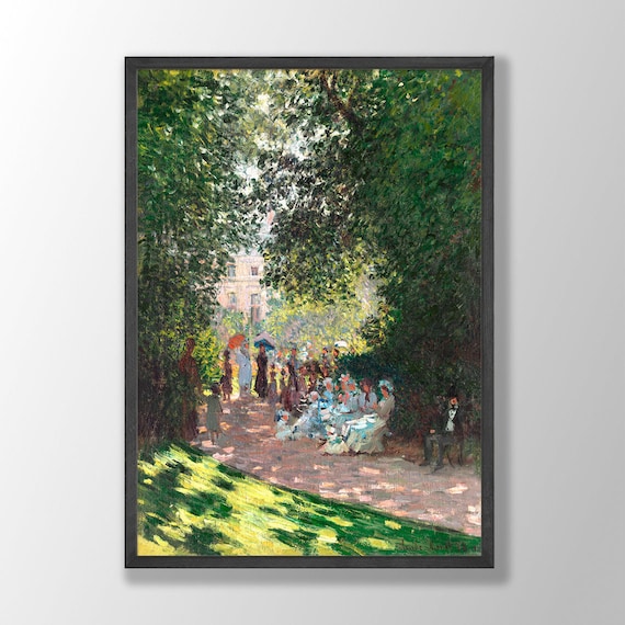 クロード・モネのアートプリント | モンソー公園、モネの壁画