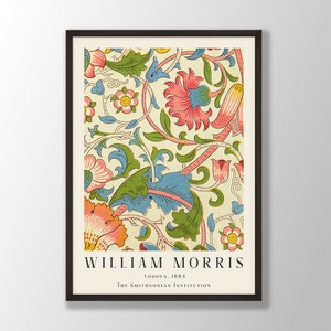 William Morris Art Print | Lodden Print, William Morris Poster, William Morris Exhibition, Morris Wall Art, Art Nouveau, Floral Wall Art