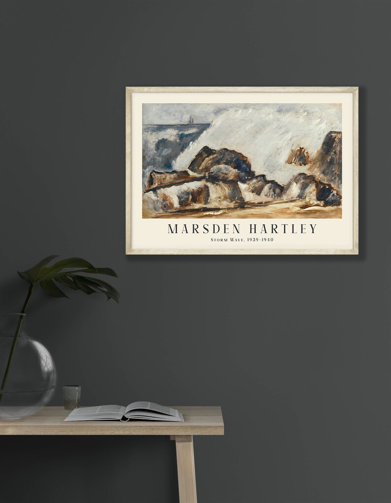 Marsden Hartley Art Print - Storm Wave Abstract Cubism - Etsy