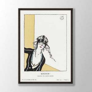 Vintage Fashion Magazine Print - Fashion Wall Art, Bedroom Decor, Modern Home Art, Vintage Magazine Art Decor, Retro Poster, Antique Prints