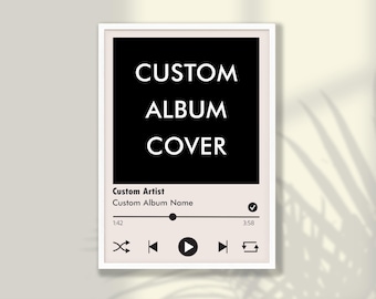 Custom Album Cover Art Print: Personalized Music Gift