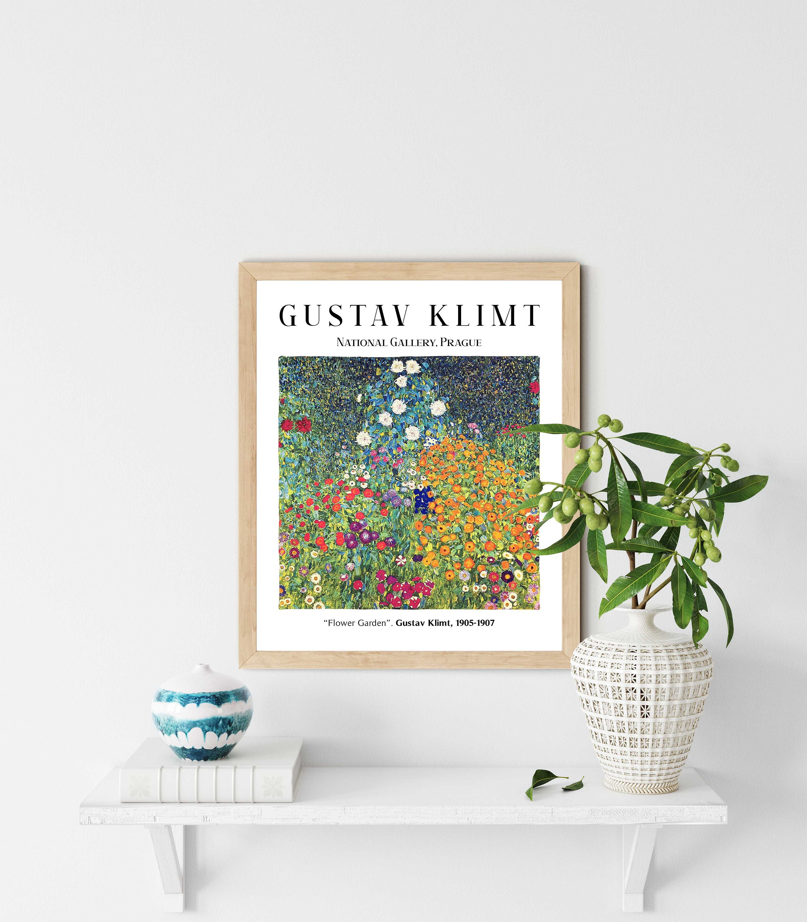 Gustav Klimt Art Print - Flower Garden, Gustav Klimt Poster