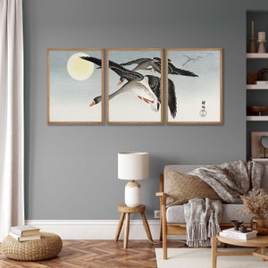 Ohara Koson Bird Prints Set of 3 - Japanese Gallery Wall Art image 3