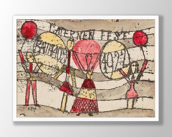 Paul Klee Laternenfest Bauhaus Print: Abstract Museum Poster