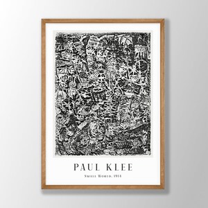 Paul Klee Art Print - Small World 1914, Paul Klee Prints, Paul Klee Wall Art, Klee Exhibition Prints, Abstract Wall Art, Modern Home Art