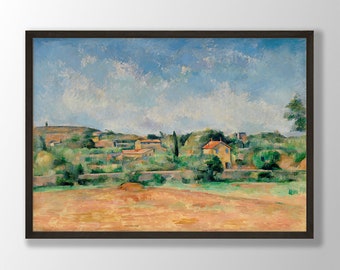 Paul Cezanne Art Print: the Bellevue Plain Landscape - Etsy