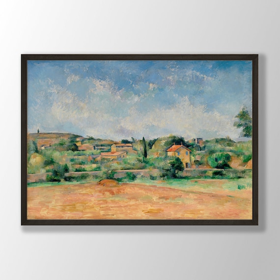 平地/Plains LEB Signed Artist Proof Paul Cezanne Art Print - the Bellevue Plain 1890, Paul