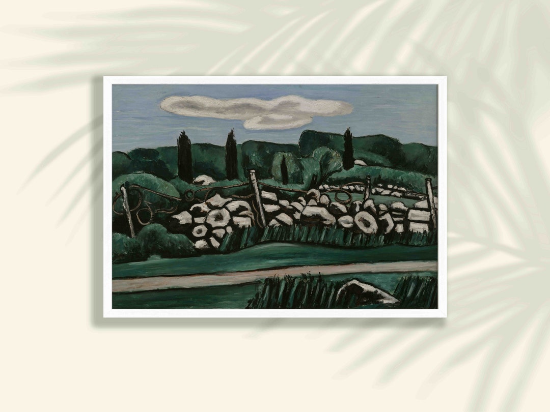 Marsden Hartley Art Print - the Last Stone Walls, Marsden Hartley ...