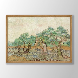Van Gogh Print | The Olive Orchard Print, Van Gogh Poster, Museum Exhibition Poster, Van Gogh Paintings, Museum Wall Art, Olive Print