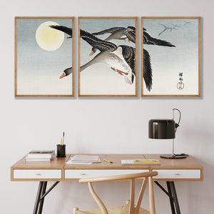 Ohara Koson Bird Prints Set of 3 - Japanese Gallery Wall Art image 8