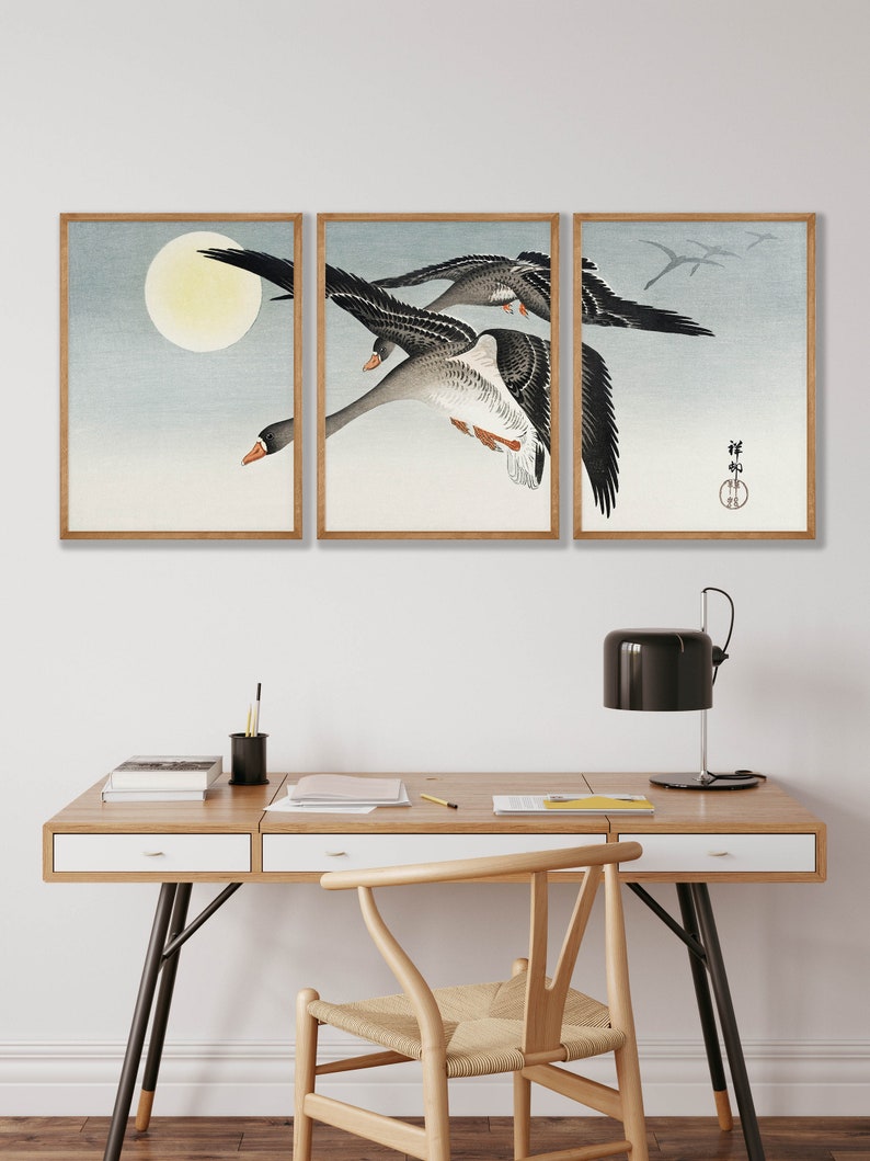 Ohara Koson Bird Prints Set of 3 - Japanese Gallery Wall Art image 8