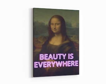 Mona Lisa Alter Art Poster: "Normal is Overrated" Eclectic Print