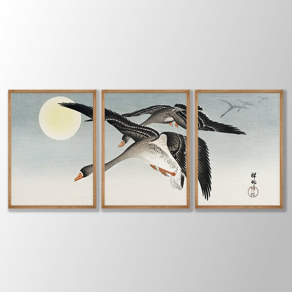 Ohara Koson Bird Prints Set: Japanese Gallery Wall Art