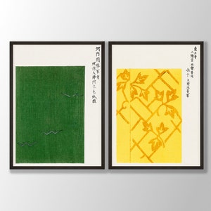 Japanese Prints Set of 2 - Japanese Wall Art, Japanese Poster, Japanese Woodblock, Taguchi Tomoki Art Print, Asian Wall Art, Japanese Decor