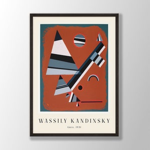 Wassily Kandinsky Art Print - Expressionist Art, Kandinsky Wall Art, Kandinsky Exhibition, Abstract Wall Art,Museum Poster,Abstract Painting