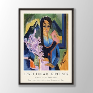 Ernst Ludwig Kirchner Art Print - Sunday in the Alps, Expressionist Art, Kirchner Wall Art, Kirchner Exhibition, Museum Poster, Abstract Art