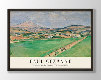 Paul Cezanne Exhibition Poster - Mountain Sainte-victoire