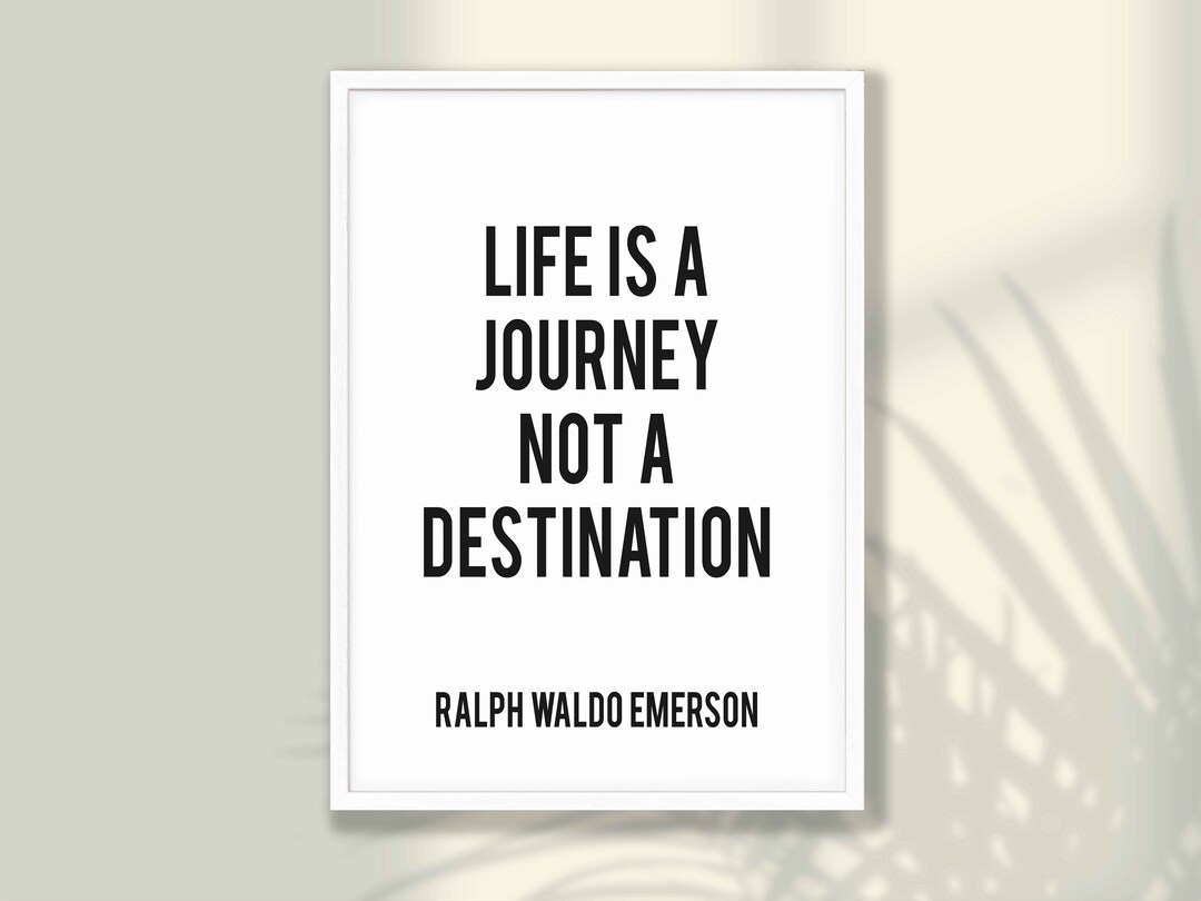 Emerson Quote Print - Inspirational Home Office Wall Art - Etsy