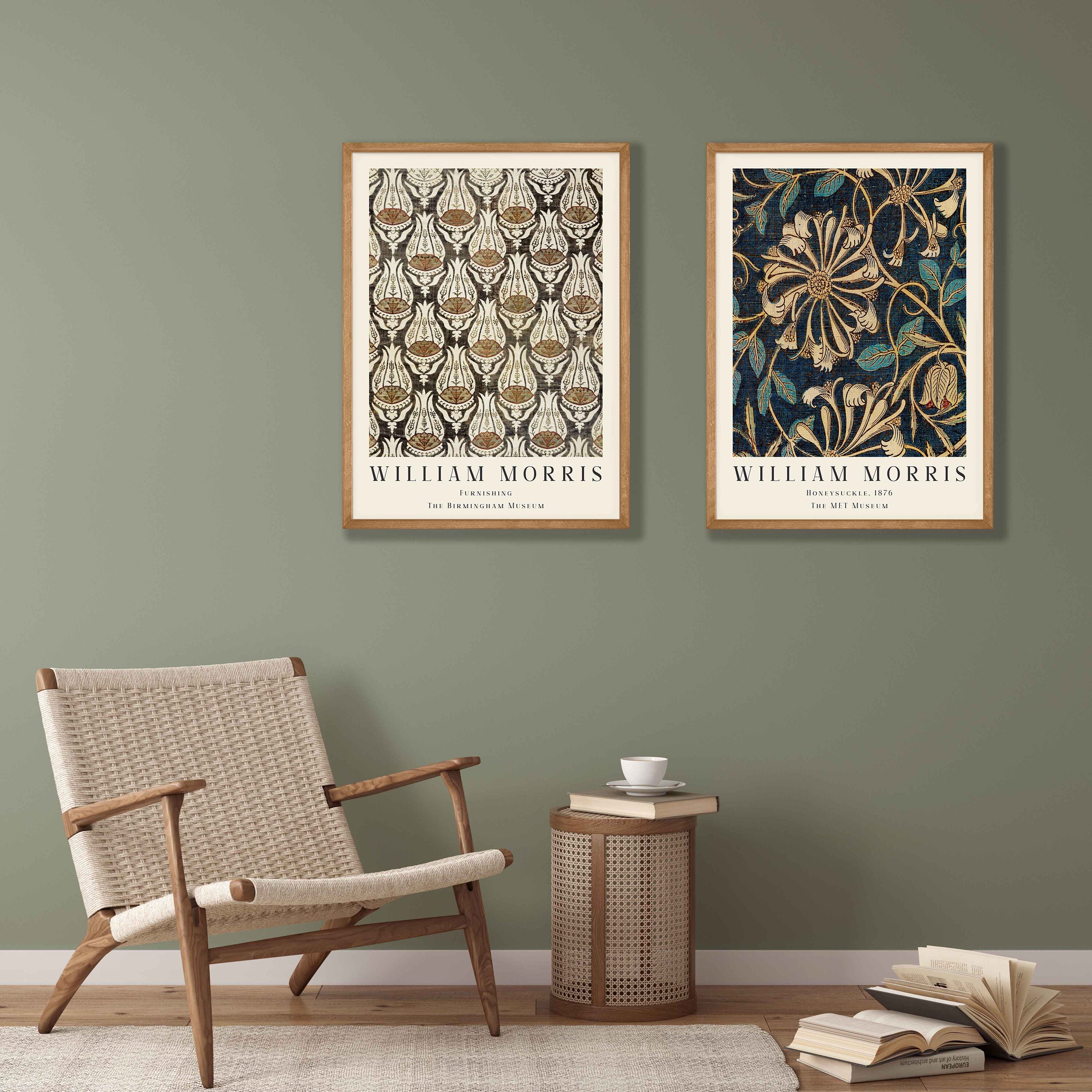 William Morris Print Set: Floral Art Nouveau Exhibition Posters - Etsy
