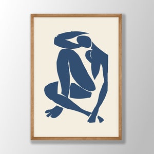 Blue Henri Matisse Art Print - Papiers Decoupes No3, Matisse Poster, Matisse Wall Art, Abstract Wall Art, Blue Home Decor, Gallery Wall Art