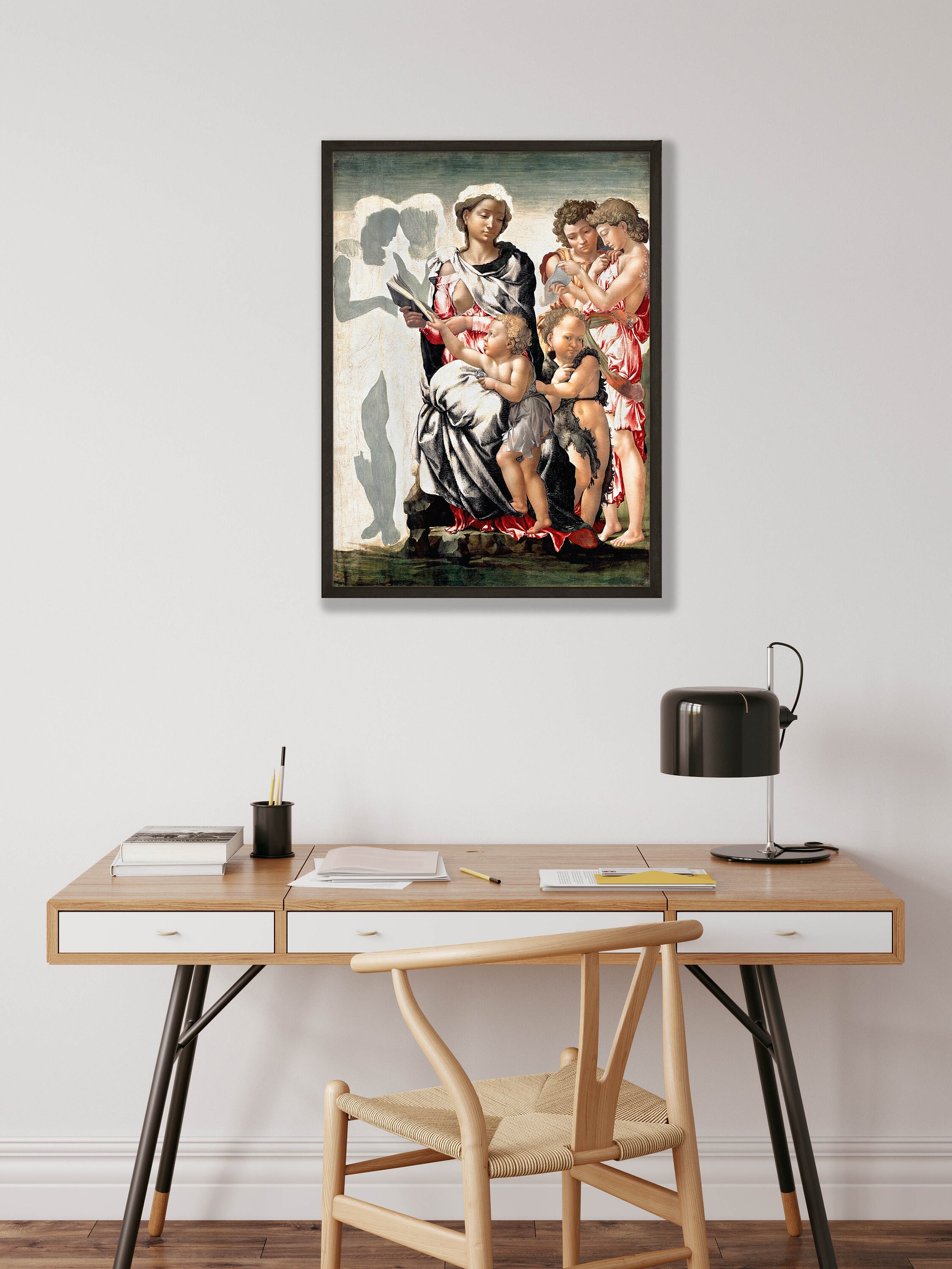 Manchester Renaisonce Scene Michelangelo's Manchester Madonna Art Print: Renaissance Wall Decor - Etsy
