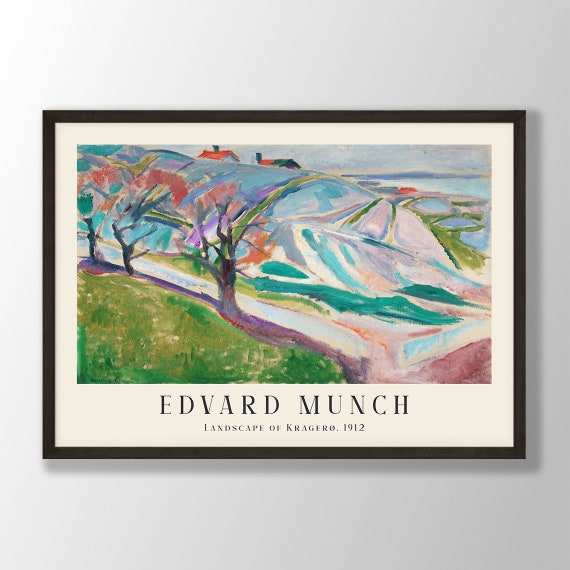 エドワルド・ムンク 風景絵画(印刷)③ エドワルド・ムンク 絵画(印刷)⑤ ぽく