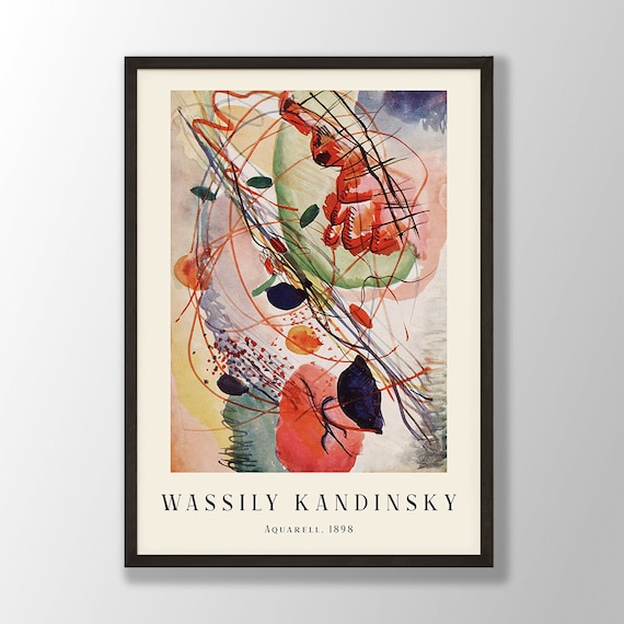 Wassily Kandinsky Art Print Aquarell Expressionist Art Kandinsky