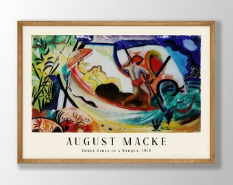 アウグスト マッケ、フリブール大聖堂、希少画集画、新品額装付 アウグスト・マッケ展ポスター - 明るい家、1914年 - 美術館の