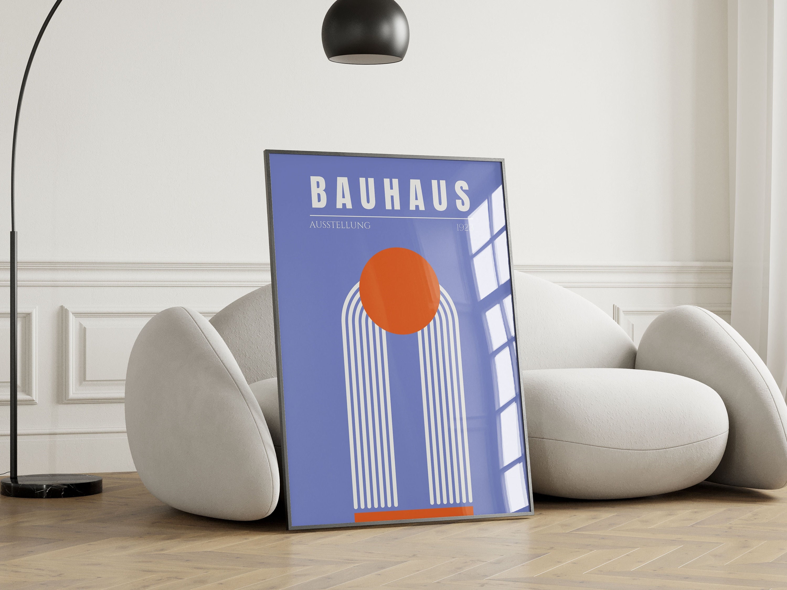 Abstract Bauhaus Art Print: Mid Century Modern Wall Decor - Etsy