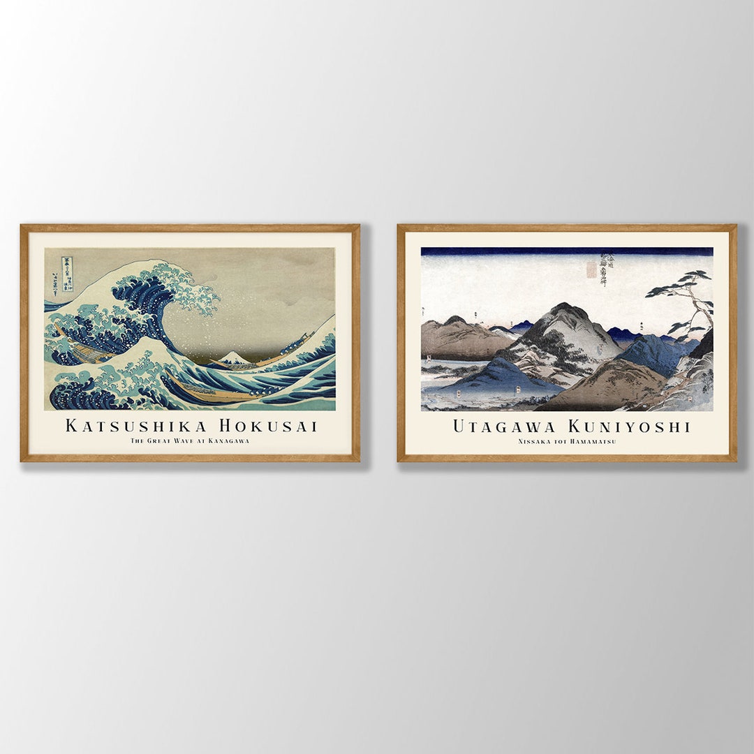 Utagawa Kuniyoshi Japanese Prints Set: Restored Woodblock Wall Art ...