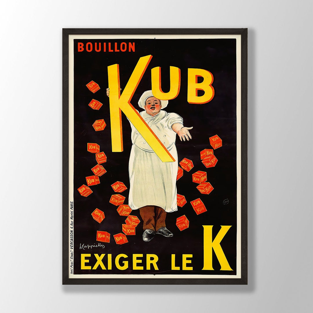 Bouillon Kub by Cappiello Cappiello Poster, Vintage Art Print