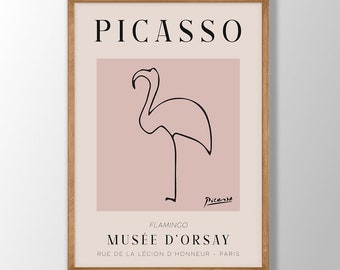フラミンゴの線画アート（ピカソのプリント） 楽天市場】Art Collection パブロ ピカソ 絵 Pablo Picasso S
