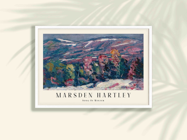 Marsden Hartley Art Print - Song of Winter, Abstract Landscape Poster ...